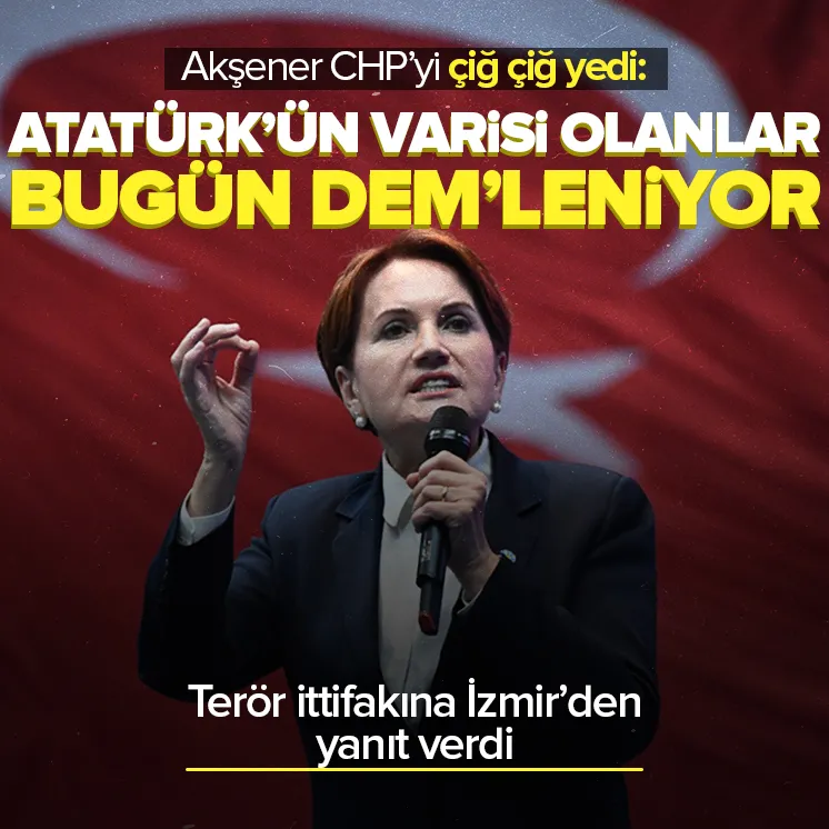 Akşener DEMle kol kola giren CHPyi çiğ çiğ yedi