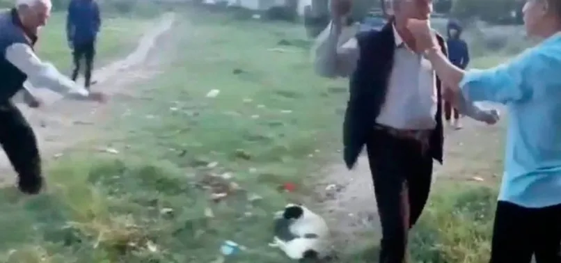 Kocaeli'de yaşlı adam köpeğe ve kendine engel olmaya çalışan çocuğa taş attı