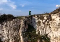 Uçurumun kenarında yaşam! A Haber drone kamerası ile havadan görüntüledi