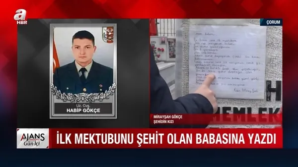 Şehit kızının babasına yazdığı yürek dağlayan mektup: Benim güzel yüzlü babam seni çok özledim - 1