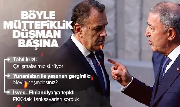 Milli Savunma Bakanı Hulusi Akar’dan İsveç-Finlandiya tepkisi: PKK’daki İsveç yapımı tanksavar silahları sorduk