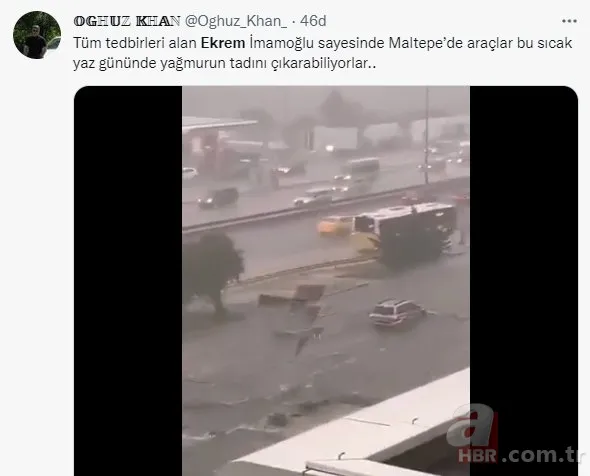 CHP'li Ekrem İmamoğlu'nun "sorunu çözdük" dediği ilçeler sel altında kaldı! Sosyal medya İmamoğlu'na büyük tepki 5