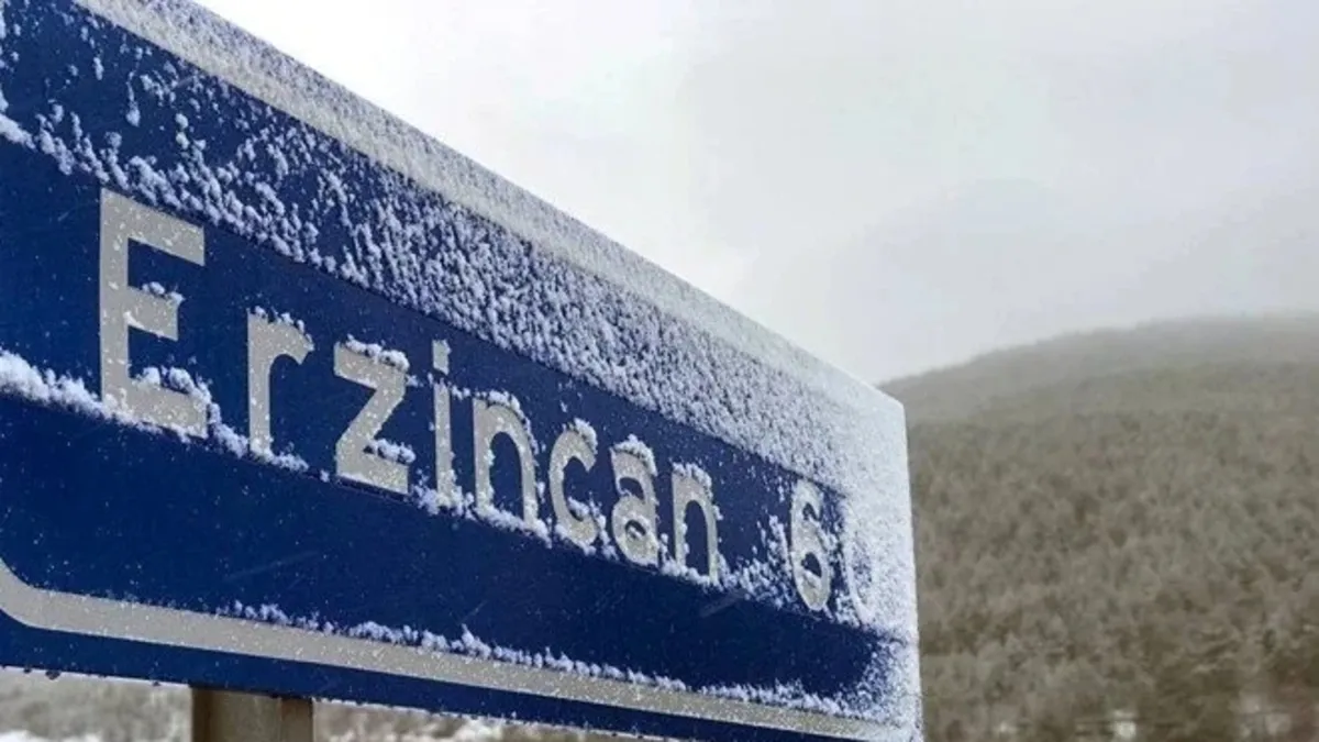 Erzincan'a soğuk hava uyarısı