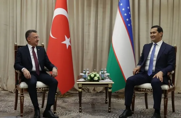 Cumhurbaşkanı Yardımcısı Fuat Oktay Özbekistan Başbakan Yardımcısı Umurzakov ile görüştü