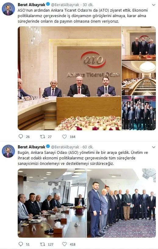 Bakan Berat Albayrak'tan ASO ve ATO ziyareti değerlendirmesi - 1