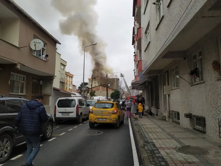 Scary in Istanbul!  A fire broke out in Bagcilar