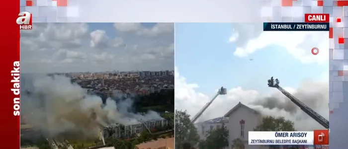 İstanbul’da Balıklı Rum Hastanesi’nde korkutan yangın! Başkan Erdoğan başhekim Leana ile görüştü