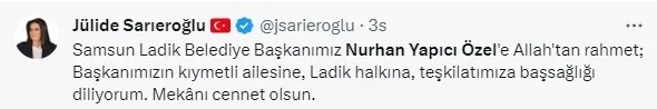AK Partili Ladik Belediye Başkanı Nurhan Yapıcı Özel vefat etti - 4