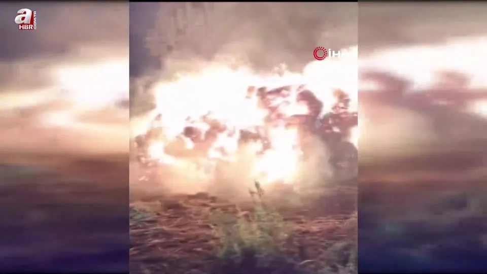 Hakkari Yüksekova’da ot yangını