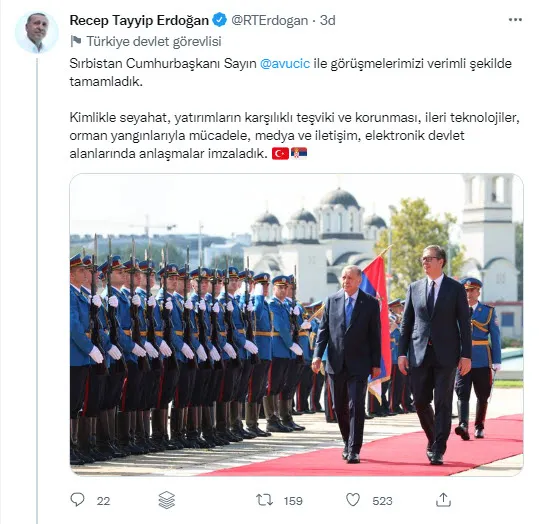 Son dakika: Türkiye ve Sırbistan arasında 7 mutabakat zabtı imzalandı! Başkan Erdoğan’dan önemli açıklamalar: Batı’ya Rusya uyarısı