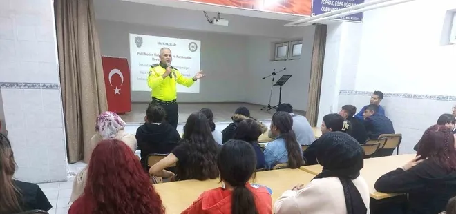 Niğde'de öğrencilere trafik eğitimi verildi