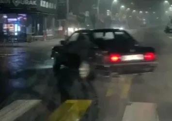 Drift atan sürücü polisten kaçamadı: Hayat cesurları sever