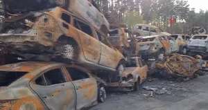 İrpin’in araç mezarlığı