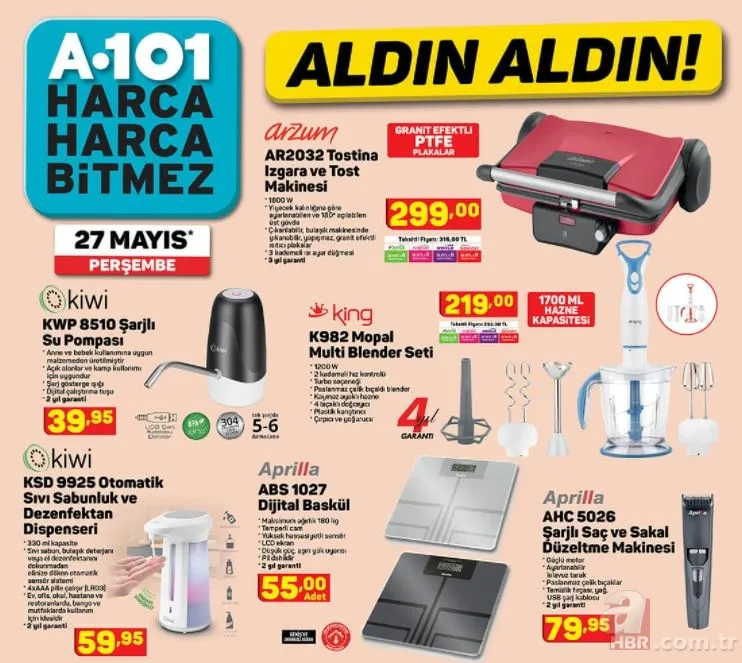 A101 perşembe indirimleri: 27 Mayıs 2021 A101 Aktüel ürünler kataloğu dolu dolu! Bu hafta hangi ürünler indirimli? 6