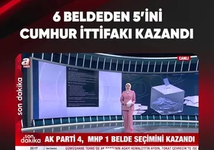 6 BELDEDEN 5'İNİ CUMHUR İTTİFAKI KAZANDI