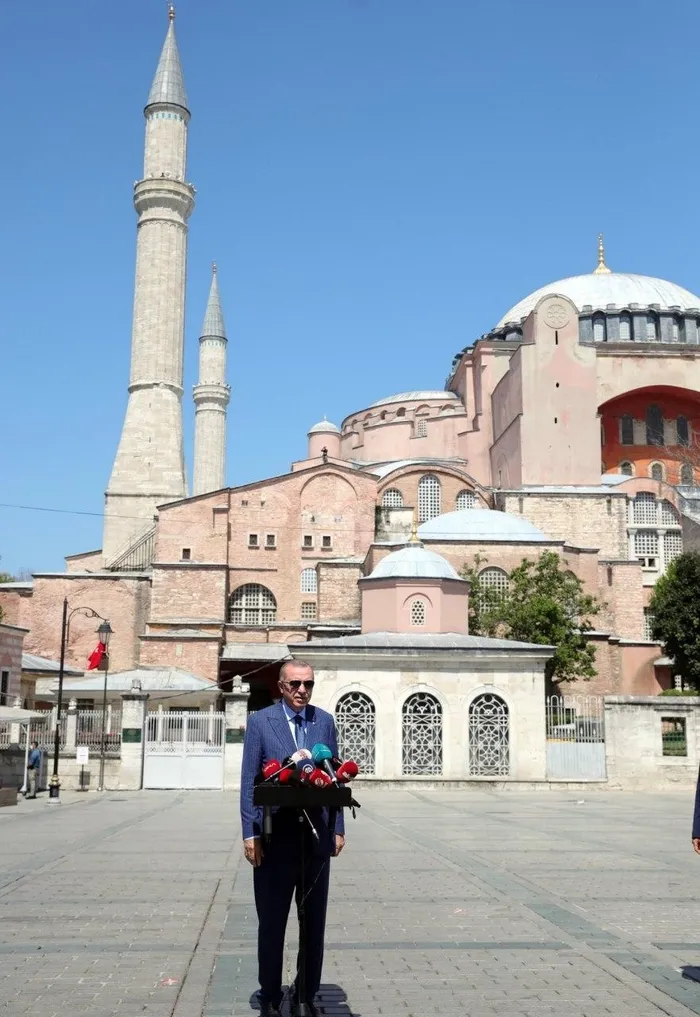 Son dakika: Başkan Erdoğan 2. kez Ayasofya Camii'sinde! Cuma namazı sonrası flaş açıklamalar - 1
