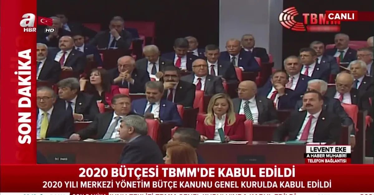 2020 Yılı Bütçesi Meclis’te kabul edildi