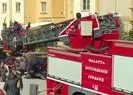 7 katlı binada yangın paniği