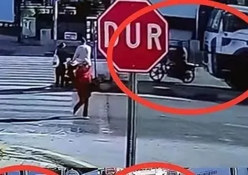 Kan donduran görüntüler: Beton mikseri motosikletliyi ezdi