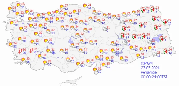 1621697733593.png Meteoroloji'den son dakika fırtına ve sağanak yağış uyarısı! Çok sayıda il için saat verildi - 9