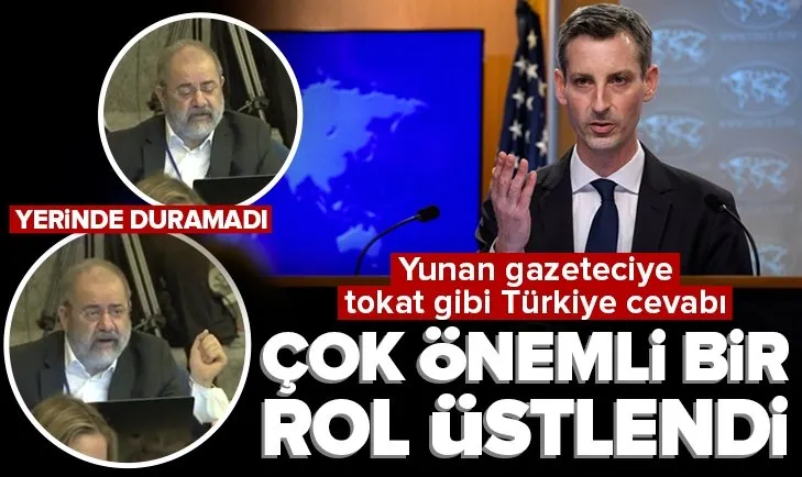 Yunan gazetecinin Türkiye provokasyonuna ABD’li sözcüden tokat gibi cevap! Çok önemli bir rolü üstlendiler