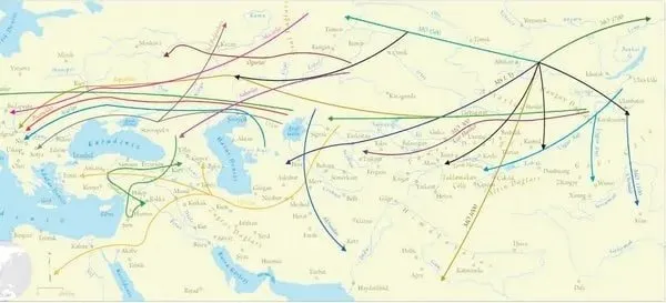 Türklerin soyağacı haritası ortaya koyuldu! Ülke ülke 5 büyük göç haritası: Hangi boya aitsiniz? Oğuz, Türkmen, Kıpçak…