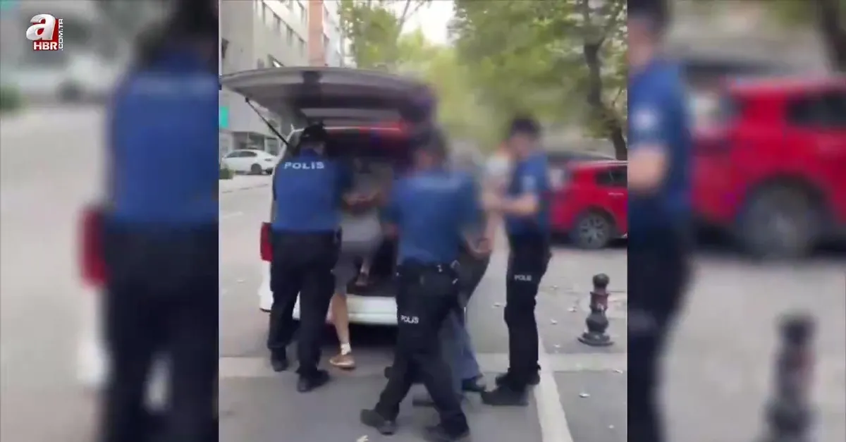 Kadın yayaya tokat atan trafik zorbası yakalandı