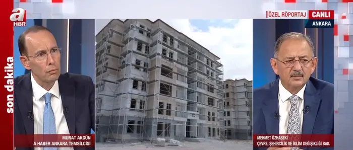 Çevre, Şehircilik ve İklim Değişikliği Bakanı Mehmet Özhaseki A Haber’de açıkladı! İstanbul’a özel dönüşüm yasası geliyor