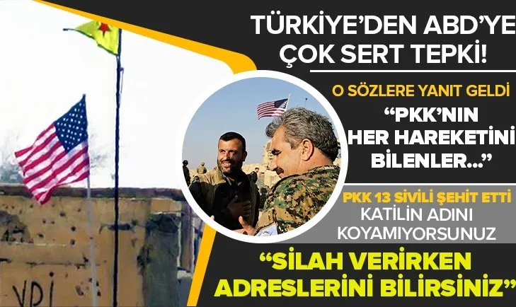 Türkiye'den ABD'ye PKK tepkisi!