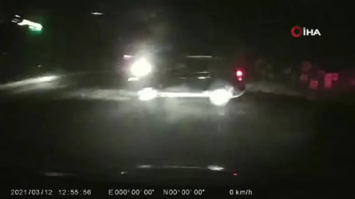 Rize'de gurbetten geldiği köyüne 2 kilometre kala kaza yaptı