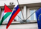Slovenyada Filistin bayrağı Cumhurbaşkanlığı Sarayında