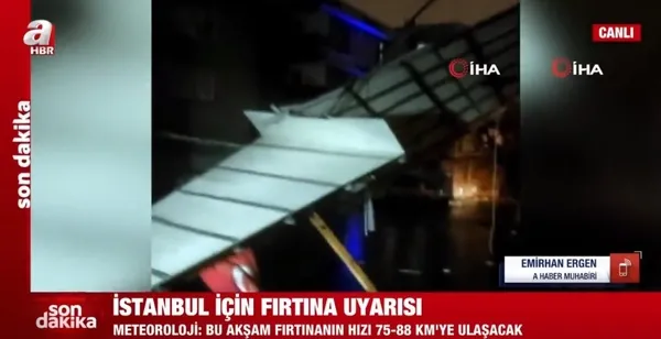 Son dakika: Meteoroloji’den İstanbul’a fırtına uyarısı! Çatılar ağaçlar ve direkler uçabilir