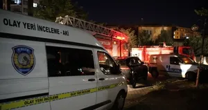 Siirt’te polis lojmanında yangın! 13 kişi etkilendi