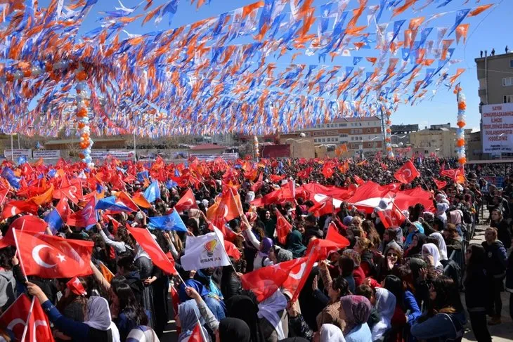 Başkan Erdoğan'a Şırnak'ta sevgi seli