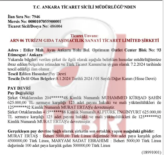 yeni-parti-milletvekili-cemal-enginyurtun-oglu-alpturk-enginyurt-supheli-sifatiyla-ifadeye-cagrilmisti-kadikoy-1787087598347.jpg ARN 06 Lojistik firmasının Muhammed Kürşad Şahin'den Alptürk Enginyurt'a devredilmesine ilişkin resmi belge
