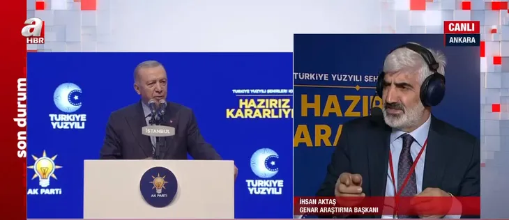 Ankara, İstanbul ve İzmir'de anketler ne diyor? Cumhur İttifakı'nın oy oranı ne? İhsan Aktaş A Haber'de oran verdi