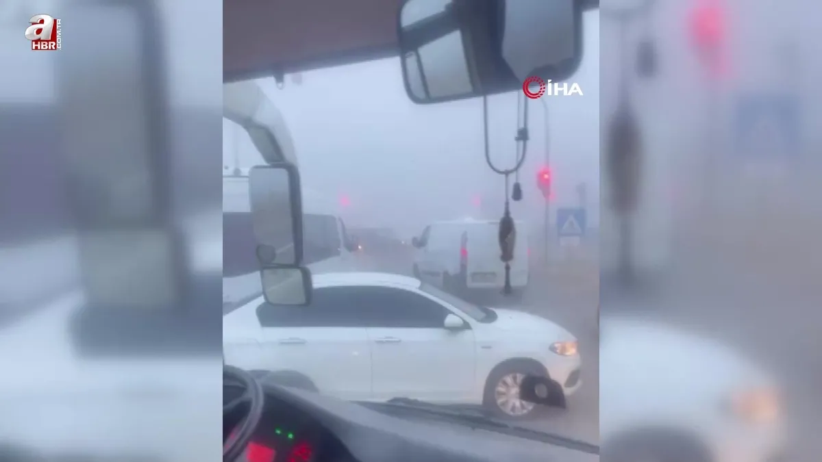 Ankara’da yoğun siste zincirleme kaza