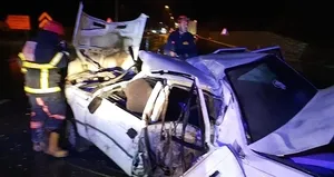 Samsun’da otomobil TIR’a çarptı: 4 yaralı