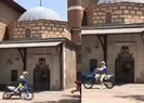 Mansur Yavaşa Hacı Bayram-ı Veli Camii ve Türbesi önündeki drift tepkisi