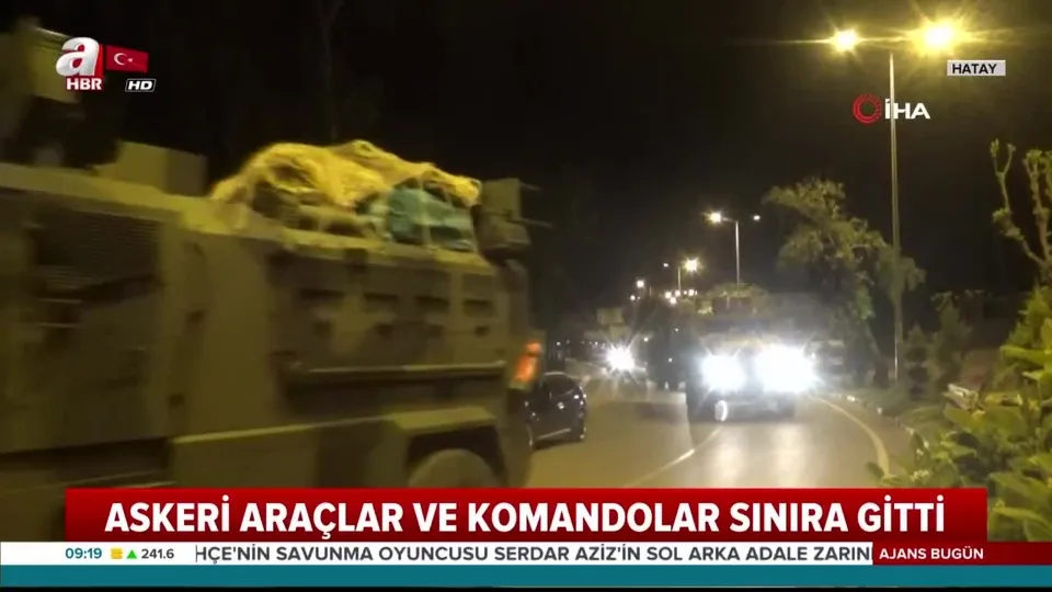 Askeri araçlar ve komandolar sınıra sevk edildi
