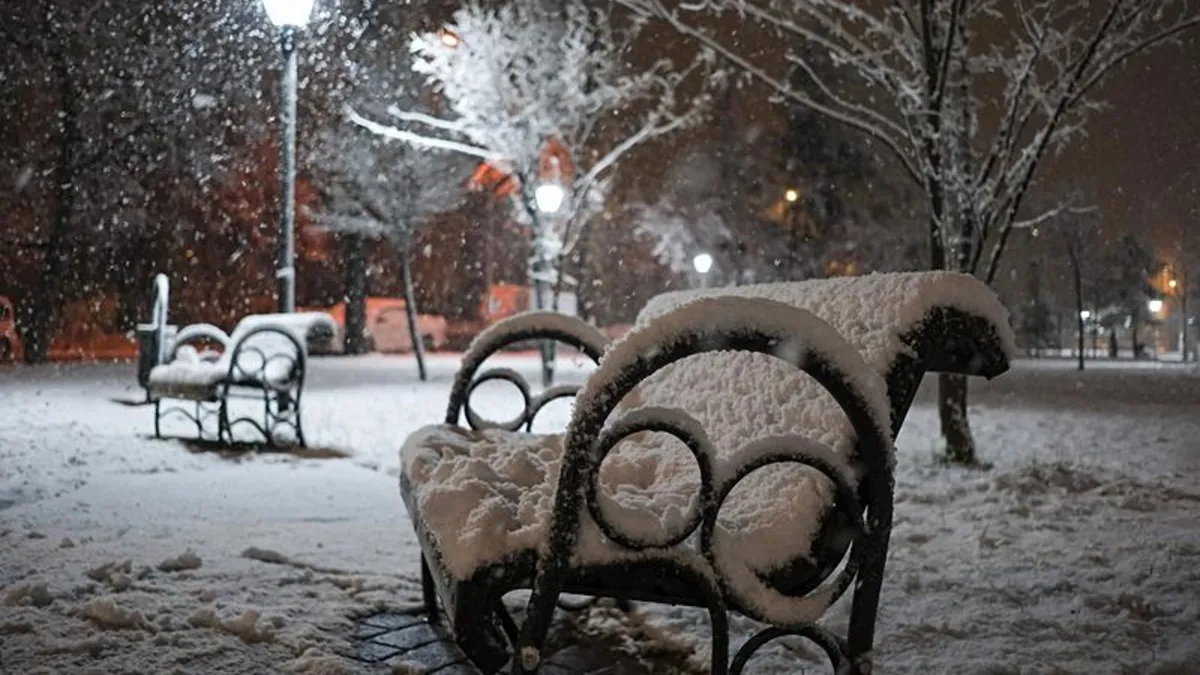 Ankara'da kar yağışı şehri beyaza bürüdü! Kartpostallık görüntüler ortaya çıktı
