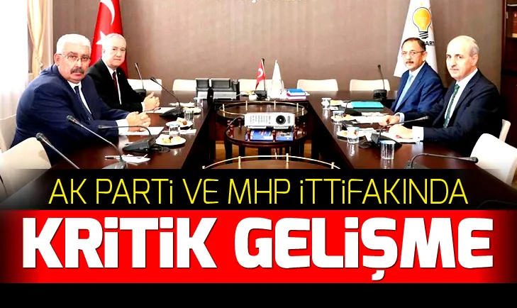 TBMM’de AK Parti ile MHPden ittifak görüşmesi