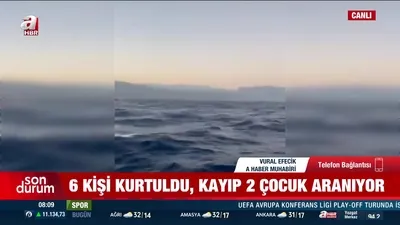 Muğla’da tekne battı! 2 çocuk kayıp