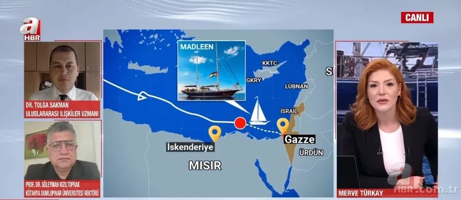 İsrail teröristleri Madleen gemisini ele geçirdi! A Haber’de çarpıcı detay: Kirli propaganda 14
