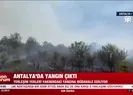 Antalyada yangın çıktı