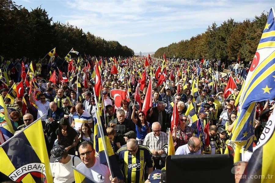 Fenerbahçeliler Anıtkabir'e yürüdü 3