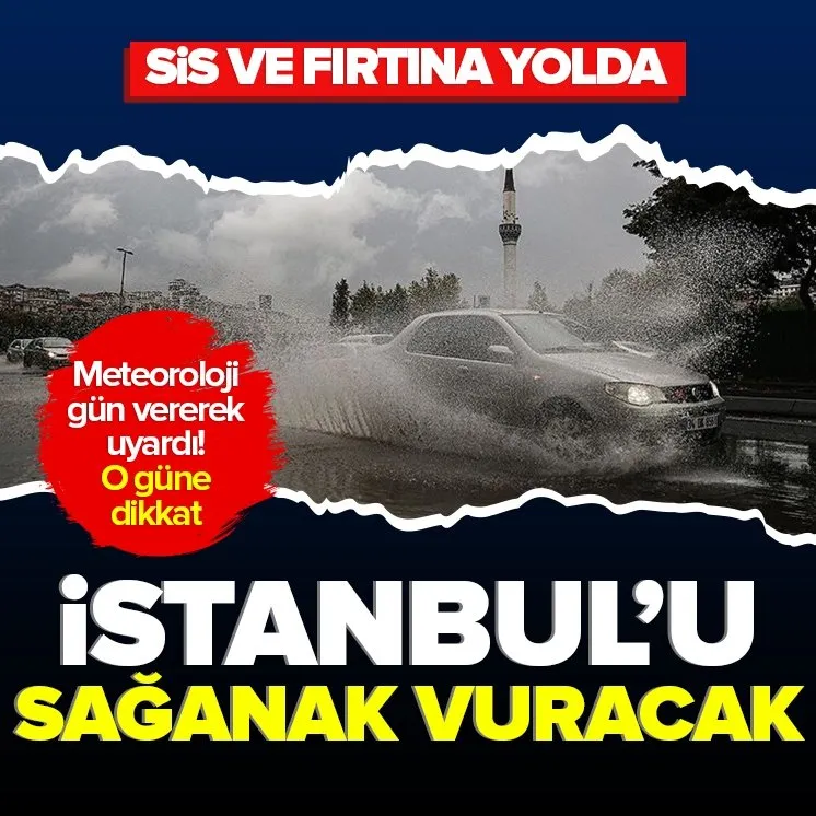 İstanbul’u sağanak vuracak