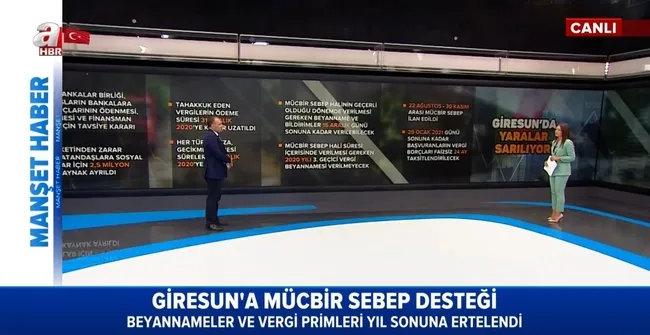 Hükümet Giresun için harekete geçti! Mücbir sebep desteği nedir? Faruk Erdem A Haber canlı yayınında anlattı - 1