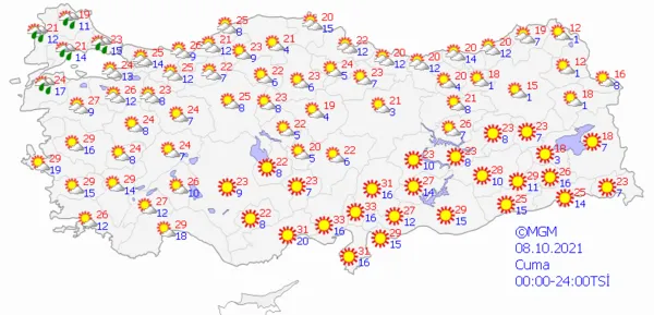 1633533390372.png Sıcaklıklar artacak ama sağanak yağış sürecek! İstanbul Ankara ve İzmir'de hava durumu nasıl olacak? 5 günlük son dakika hava durumu açıklaması - 5