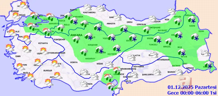 Sarı kod verildi, sel riski artıyor! Meteoroloji uyardı: Kış nasıl geçecek? Sibirya etkisi yolda 15